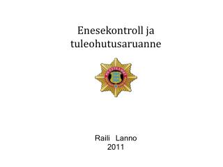 Enesekontroll ja tuleohutusaruanne Raili Lanno 2011