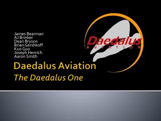 Daedalus Aviation The Daedalus One