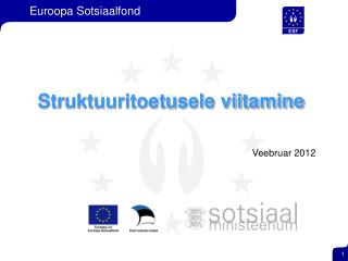 Struktuuritoetusele viitamine Veebruar 2012