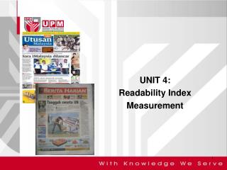 UNIT 4: Readability Index Measurement