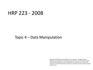 HRP 223 - 2008