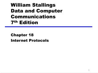 William Stallings Data and Computer Communications 7 th Edition