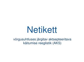 Netikett