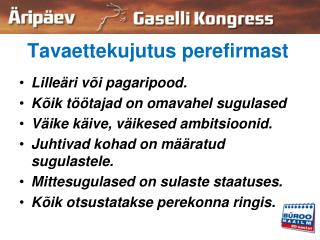 Tavaettekujutus perefirmast