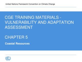 CGE Training materials - VULNERABILITY AND ADAPTATION Assessment CHAPTER 5