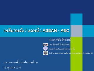 เหลียวหลัง / แลหน้า ASEAN - AEC