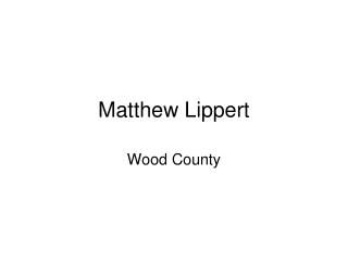 Matthew Lippert