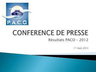 CONFERENCE DE PRESSE