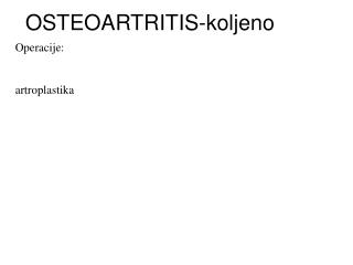 OSTEOARTRITIS-koljeno