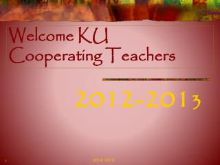 Welcome KU Cooperating Teachers