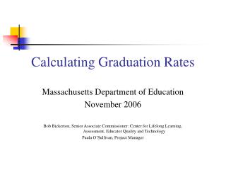 Calculating Graduation Rates