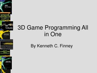 3D Game Programming All in One