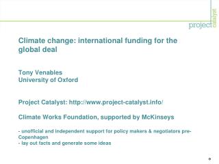 Long run emissions goals Shorter run emissions targets for developed countries