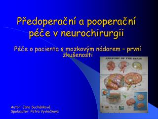 Předoperační a pooperační péče v neurochirurgii