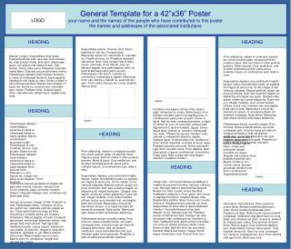 General Template for a 42”x36” Poster