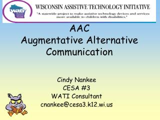 AAC Augmentative Alternative Communication