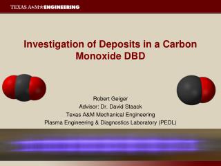 Investigation of Deposits in a Carbon Monoxide DBD