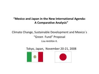 “Mexico and Japan in the New International Agenda: A Comparative Analysis”