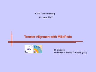 Tracker Alignment with MillePede