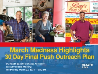 March Madness Highlights 30 Day Final Push Outreach Plan