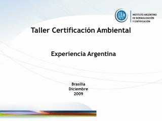 Taller Certificación Ambiental