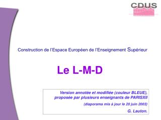 Le L-M-D