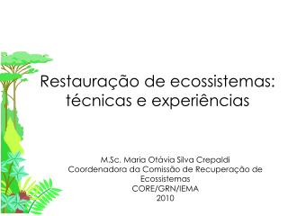 Restauração de ecossistemas: técnicas e experiências