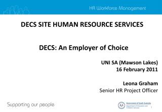 DECS SITE HUMAN RESOURCE SERVICES