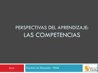 PERSPECTIVAS DEL APRENDIZAJE: LAS COMPETENCIAS