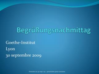 Begrüßungsnachmittag
