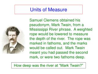 Units of Measure