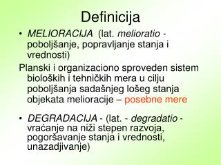 Definicija