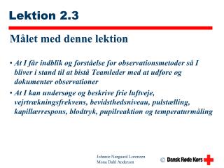 Lektion 2.3