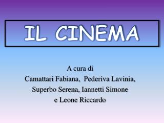 A cura di Camattari Fabiana, Pederiva Lavinia, Superbo Serena, Iannetti Simone