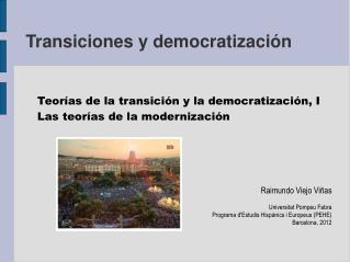 Transiciones y democratización