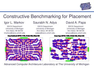 Constructive Benchmarking for Placement