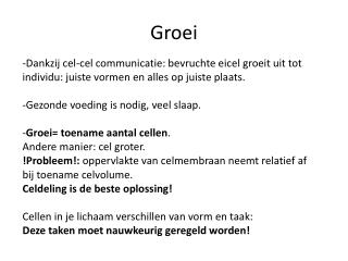 Groei