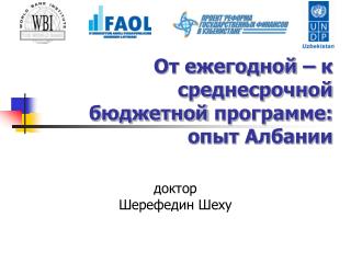 От ежегодной – к среднесрочной бюджетной программе: опыт Албании