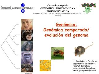 Curso de postgrado GENOMICA, PROTEOMICA Y BIOINFORMATICA