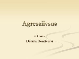 Agressiivsus