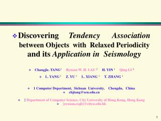 Introduction, Background Main Idea ( Concepts ( Relaxed periodicity ) Algorithms