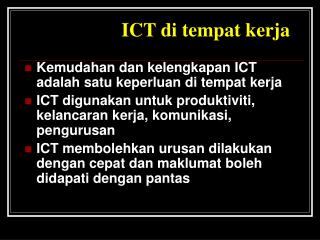 ICT di tempat kerja
