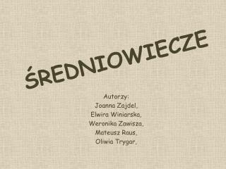 ŚREDNIOWIECZE