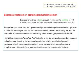 Expressievectoren en proteïneproductiesystemen