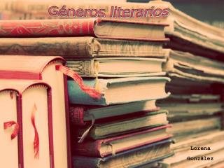 Géneros literarios