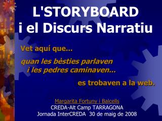 L'STORYBOARD i el Discurs Narratiu