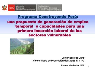 Programa Construyendo Perú :