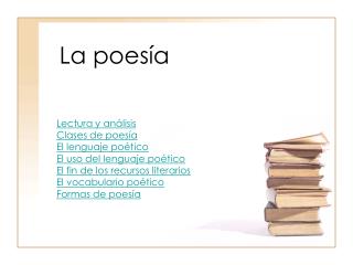 La poesía