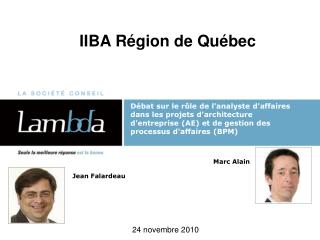 IIBA Région de Québec