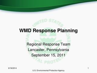 WMD Response Planning